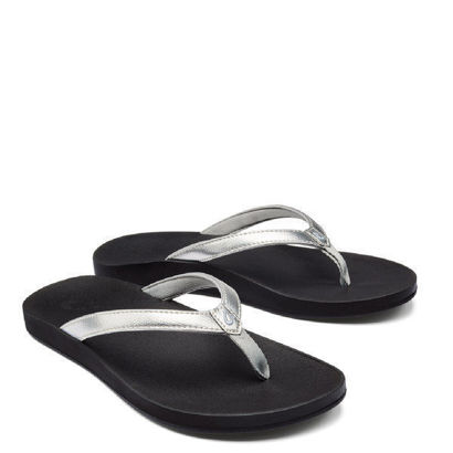 Picture of Olukai Women’s Puawe - Silver/ Black